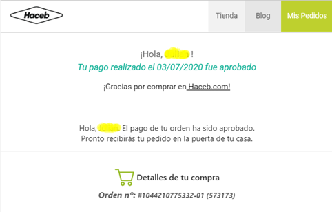 Paso 10 para comprar Haceb.com