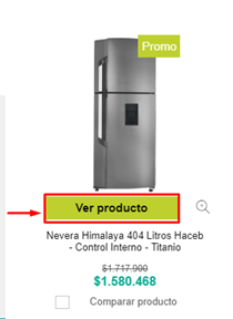 Paso 2 para comprar en Haceb.com